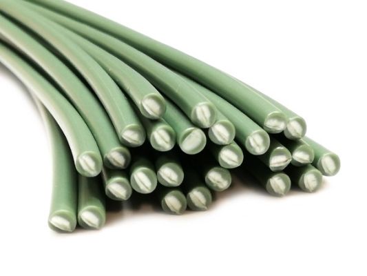 Plastic welding rods PE-HD 4mm Round Green (RAL6011) 25 rods